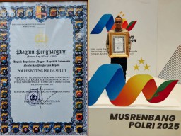 Polres Bitung Raih Penghargaan Pelayanan Publik Mandiri 2024 Kategori Pelayanan Prima dari Kapolri