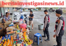 Satuan Samapta Polres Tabanan Kembali Patroli Pasar Jelang Hari Raya Galungan 
