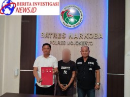 Polres Mojokerto Ungkap Peredaran Narkoba, Pembawa Sabu Diamankan