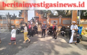 Pengamanan Persembahyangan Hari Raya Galungan di Bandara Ngurah Rai