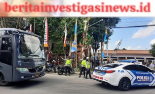 Kapolres Tabanan Pimpin Pengamanan Kejuaraan Bola Voli Kapolri Cup 2023 Zona VIII