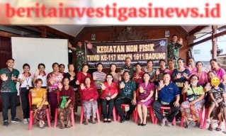 Penyuluhan dan Pemeriksaan Kesehatan Gratis Digelar Satgas TMMD Kodim Badung