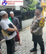 Kapolsek Tambaksari Laksanakan Giat Patroli Sambang Warga di Jl. Bronggalan Sawah Surabaya 