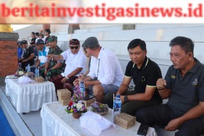 Kapolres Jembrana Saksikan Langsung Tradisi Lomba Makepung Bupati Cup 2023