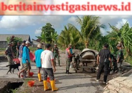 Sisa Dua Hari Satgas TMMD Kodim Badung Kebut Pengerjaan