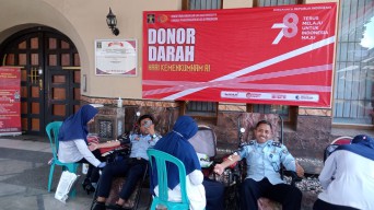 Lapas Pamekasan Gandeng PMI Kabupaten Pamekasan, Sukseskan Donor Darah Peringati Hari Lahir Kemenkumham RI
