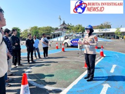 Satlantas Polres Nganjuk Ubah Skema Lintasan dari Angka 8 ke huruf S, Pemohon SIM Rasakan Kemudahan Uji Praktik SIM Model Baru