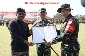 Upacara Penutupan TMMD 117 Kodim Badung 2023 di Desa Darmasaba