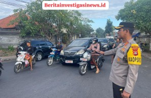 Kapolres Badung Turun Langsung Pantau Arus Lalu Lintas 