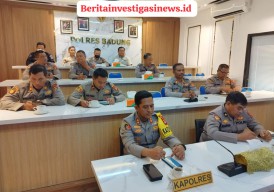 Anev Perkembangan Pelaksanaan Program Quick Wins, Kapolres Ikuti Zoom Meeting