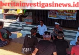 Kapolsek Marga Temui Tomas Banjar Tegal Dalam Program Jum'at Curhat