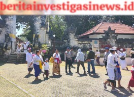 Polsek Densel Laksanakan Pengamanan Pujawali Pura Dalem Sakenan