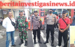 Polisi Banjar Amankan Jalan Sehat STT Yowana Segara Banjar Pagan kaja