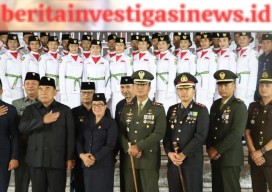 Berlansung Meriah, Kapolres Jembrana Hadir Dalam Pengukuhan Paskibaraka Kabupaten Jembrana