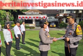 Kapolsek Kediri Bersama Tujuh Anggota Mendapat Penghargaan dari Kapolres Tabanan
