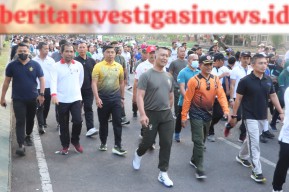 Kapolres Jembrana Ikut Serta Jalan Santai Meriahkan HUT Kota Negara ke-128