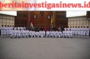 Pengukuhan Paskibraka Provinsi Bali Hadapi Hari Kemerdekaan RI Tahun 2023