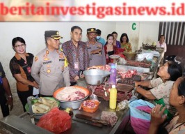Kapolres Pantau Harga dan Stok Barang Kebutuhan Pokok di Pasar Blahkiuh Abiansemal