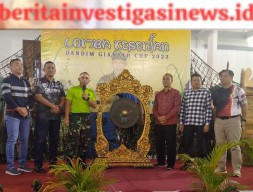 Pembukaan/Penutupan Lomba Kesenian Dandim Gianyar Cup 2023 di Gor Kebo Iwo
