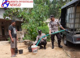 Patroli Sambang Tirta Polres Trenggalek Wujudkan Polisi Peduli Atasi Dampak Kemarau