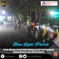 Blue Light Patrol, Polsek Singaraja TNI dan Sat Pol PP Amankan Wilayah Singaraja