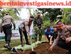 Polres Badung Gelar Aksi Tanam Seribu Pohon