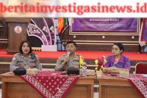 Kapolres Jembrana Berikan Materi Penting pada Program PKKMB Universitas Triatma Mulya