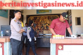 Kapolres Jembrana Awasi Pelaksanaan Tes Urine Personil Polres dan Polsek Jembrana