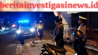 Rutinitas Blue Light Patrol Polsek Dentim Ciptakan Kamtibmas Aman Kondusif
