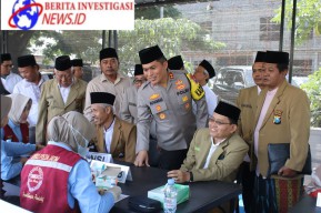 Bakti Kesehatan dan Bakti Sosial Polres Nganjuk untuk Ulama Kamtibmas dan Tokoh Masyarakat