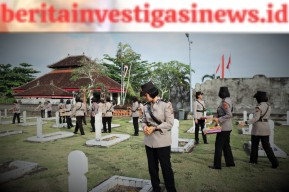 Hari Jadi Polwan RI ke-75, Srikandi Polda Bali Ziarah/Tabur Bunga ke TMP