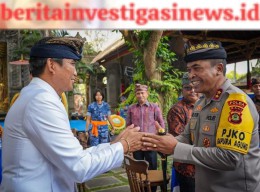 Kapolda Bali Hadiri Prosesi Penganugrahan Gelar Kehormatan kepada Kasau