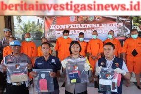 16 Hari Ops Pekat, Polres Badung Ringkus Tersangka Narkoba, Pencurian Hp dan Judi