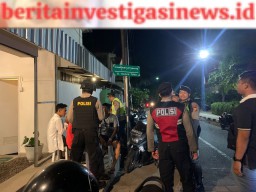 Satuan Samapta Polres Tabanan Gelar Blue Light Patrol CGK Mari