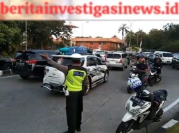 Polres Kawban Turunkan Personil Gabungan Atasi Kemacetan di Bandara