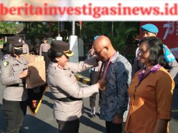 Enam Personil Polres Kawban Ngurah Rai Akhiri Masa Dinas Kepolisiannya