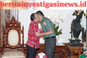 Mengawali Tugas Selaku Pejabat Forkopimda Provinsi Bali, Pangdam Silaturahmi ke Gubernur