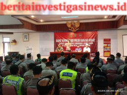 Sosialisasikan Keberadaan Polisi Banjar di Wilayah, Polsek Densel Adakan Rapat Konsolidasi