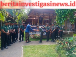 Dandim Gianyar Beserta Rombongan Melayat ke Puri Ageng Blahbatuh