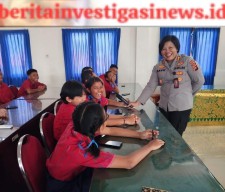 Sambangi SMPN 1 Kuta Kapolres Kawban Disambut Wakasek Bidang Kehumasan