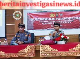 Polsek Kuta Ajak Kaling Rapat Konsolidasi dan Silaturahmi Polisi Banjar Hebat