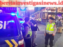 Patroli Lampu Biru Polsek Kuta Upaya Antisipasi Gangguan Kamtibmas Malam Hari