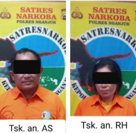 Polres Nganjuk Tangkap Sepasang Laki-laki dan Perempuan Pengedar Sabu dan Ganja