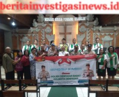 Demi Harkamtibmas Kondusif, Polsek Denbar Gelar Program Minggu Kasih