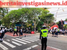 Patroli Cahaya Biru Jadi Kegiatan Rutin Sat Lantas Polres Jembrana