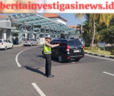 Kelancaran dan Kenyamanan Masyarakat Polres Kawban Ngurah Rai Atur Lalin