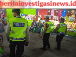 Kehadiran Bluelight Patrol Polsek Denbar Ditengah Masyarakat Berikan Rasa Aman dan Menjaga Kamtibmas Tetap Kondusif
