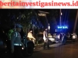 Jaga Keamanan Wilayah Polsek Dentim Rutin Laksanaan Blue Light Patrol