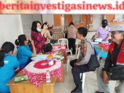 Eratkan Kebersamaan Dengan Masyarakat Polisi Banjar Lepang Sambangi Giat Posyandu