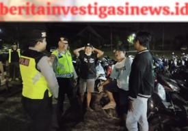 Demi Menjaga Kamtib Masyarakat Polsek Abiansemal Tingkatkan Blue Light Patrol